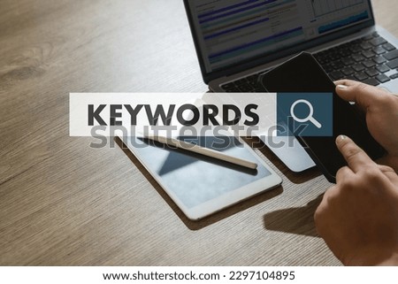 businessmanman search website for content keywords on laptop browse in office optimize seo engine