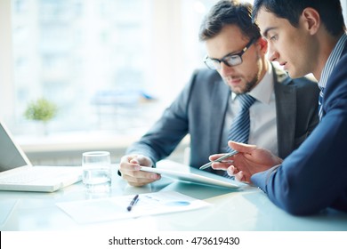 Businessmen with computer