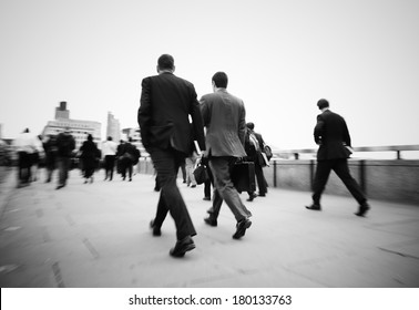 Businessmen On Their Way To Work in London