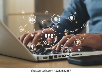 Businessmen using a computer to access personal cybersecurity, keeping users' personal information safe, secure internet access. Concept of cyber security digital technology