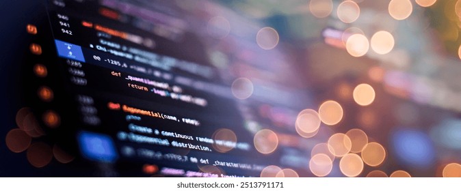 IT business.Monitor closeup of function source code. Project managers work new idea. - Powered by Shutterstock