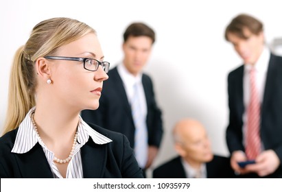 Businesswoman Being Excluded