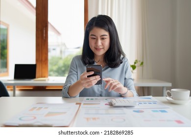 A Businesswoman Completes KYC Using An Online Banking Program In Order To Open A Digital Savings Account. The Definition Of Cyber Security.