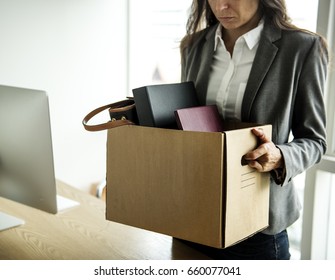 Businesswoman got Fired Unemployed Feeling Stressed - Shutterstock ID 660077041