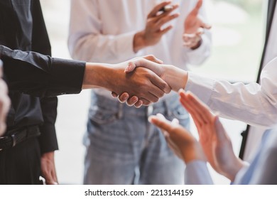 Businesswoman handshake and business people. Successful business handshake concept. - Powered by Shutterstock