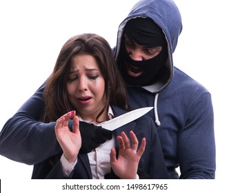 Businesswoman Kidnapped By Knifeman Stock Photo 1498617965 | Shutterstock