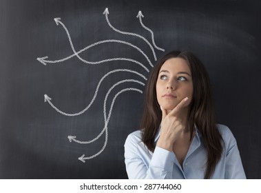 Businesswoman making decision. - Powered by Shutterstock