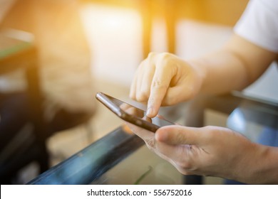 businesswoman working with modern devices, student girl using digital tablet computer and mobile smart phone,business concept,selective focus,vintage color - Shutterstock ID 556752016