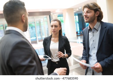 Bussines People At Modern Working Office