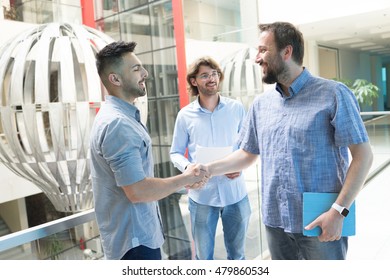 Bussines People At Modern Working Office