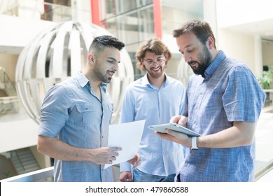 Bussines People At Modern Working Office