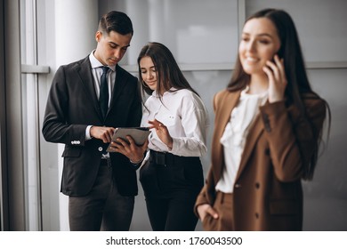 Bussiness People Working In Team In An Office