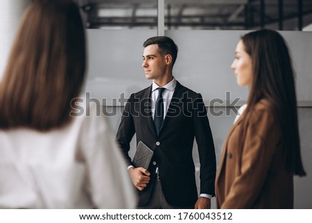 Bussiness people working in team in an office