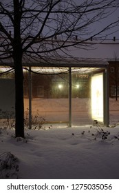 Busstop In Winter