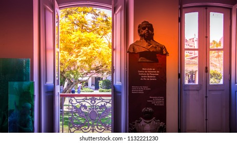 Bust Of D. Joao VI In The Visitors House In The Botanical Garden