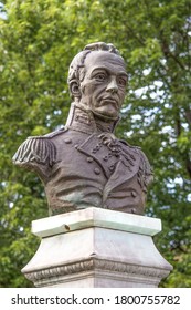 Bust Of General Isaac Brock Courthouse Brockville Ontario Canada