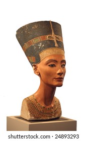 Bust Of Nefertiti In A Museum Of Berlin