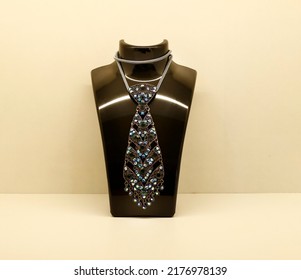 Bust Showcase Jewelry Display For Necklace Pendant Jewelry Lifestyle Fashion Accessories Mockup.