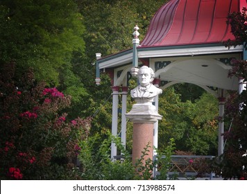 Bust of Wagner in Saint Louis Tower Grover Park Ring of Great Composers Band Stand
