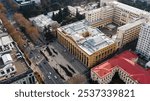 Bustling aerial view of tbilisi