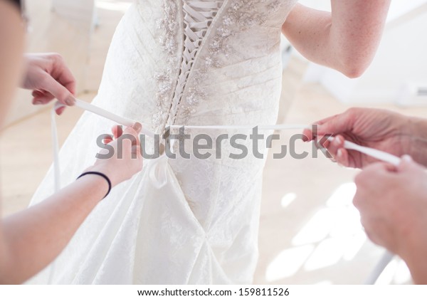 Bustling Wedding Dress Stock Photo Edit Now 159811526
