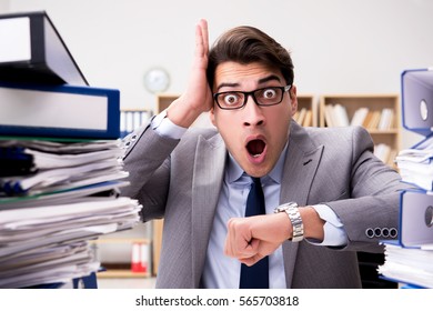 136 Businessman Missing Deadlines Due To Excessive Work Images, Stock ...