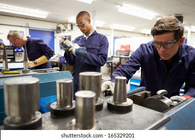 Busy Interior Of Engineering Workshop