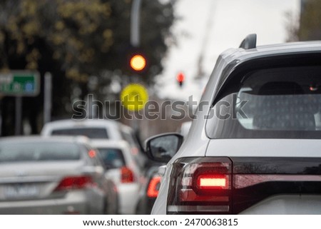Busy intersections in Melbourne CBD, Australia