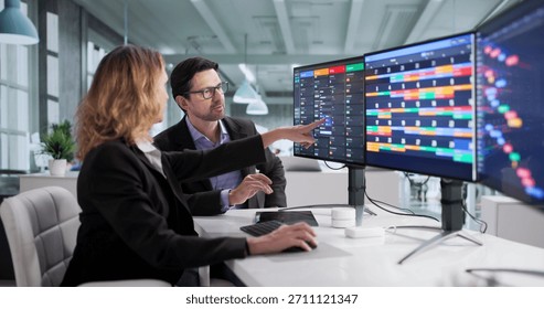 Busy Software Developer Creates Schedule Using Agile Calendar And Kanban.