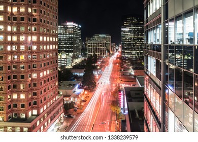 Busy Streets Of Bellevue Washington