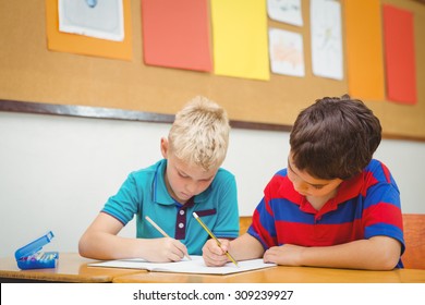 Student Working Desk Elementary Images Stock Photos Vectors