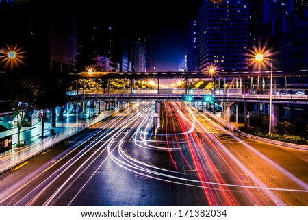 Similar – busy street of Shanghai