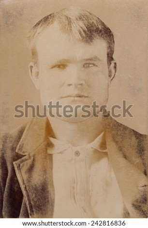 Butch Cassidy was the alias of Robert LeRoy Parker. Actor Paul Newman portrayed Cassidy in the 1967 film, BUTCH CASSIDY AND THE SUNDANCE KID. Portrait ca. 1900.
