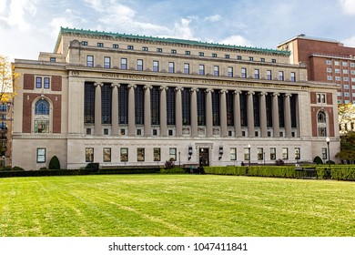 Butler Library Building At Columbia University, New York, USA