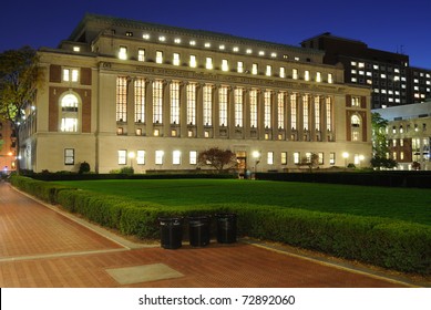 The Butler Library At Columbia University In New York City.