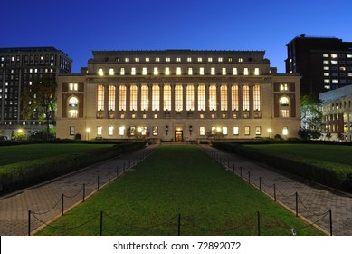 The Butler Library At Columbia University In New York City.