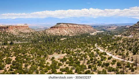 Butte On The Road To Los Alamos, New Mexico