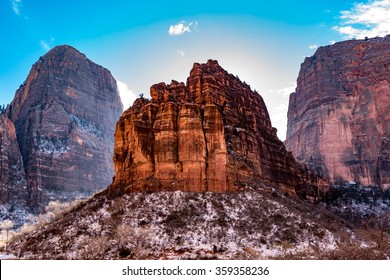 Butte At Zion National Park