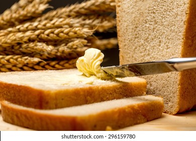 Butter, Bread, Margarine.