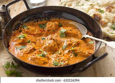 Butter chicken curry. Murgh makhani with tender chicken breast, cream, butter & honey. 