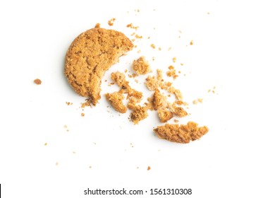 butter cookies isolated on white - Shutterstock ID 1561310308