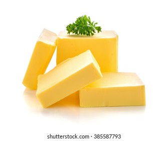 Butter Isolated On White Background