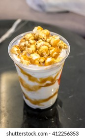 Butter Scotch Caramel Cream Popcorn Frappuccino