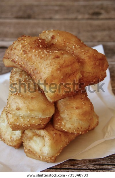 Butterfly Buns Chinese Fritters Sweet Dough Stock Photo Edit Now