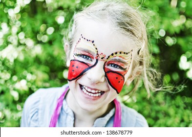 Butterfly Face Painting