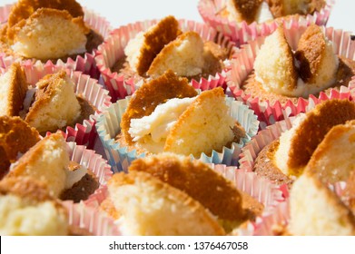 Butterfly Fairy Bun Cakes, Close Up Of Homemade Cakes For Cake Sale To Raise Money For Charity