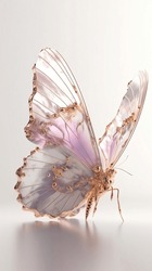 Butterfly: Fascinaling, Epic, Pink Shades, Gold, Glitter
