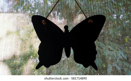 Butterfly Sillhouette Hanging Decoration 