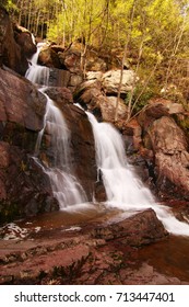 Buttermilk Falls, Waterfalls In Lehigh Gorge State Park, Lehigh Valley, Pennsylvania