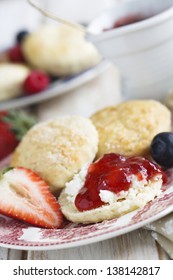 Buttermilk Scones With Jam